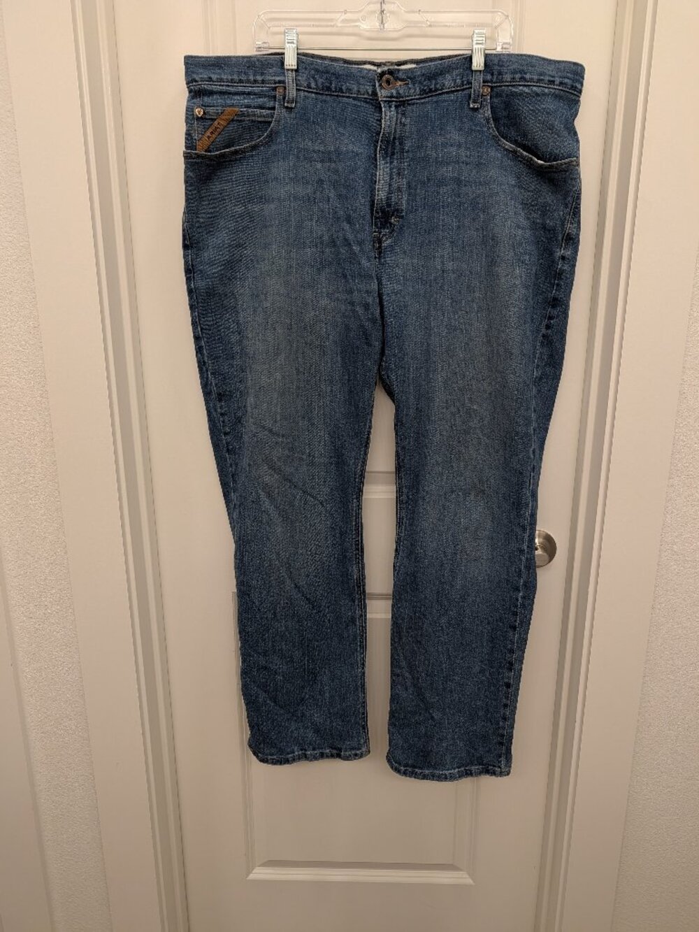 Ariat Mens 44x32 Legacy M4 Relaxed Bootcut Denim Jeans Medium Wash